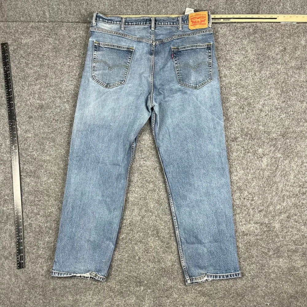 Levis 550 Jeans Mens Size 40x30 Blue Relaxed Fit Straight Leg Classic Denim‎